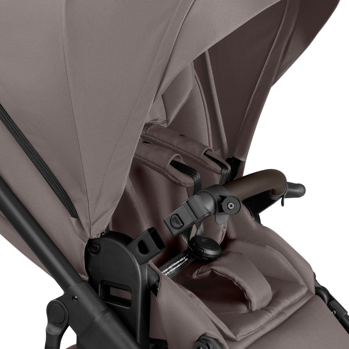 KINDERWAGENSET Salsa 5 Air Starter Set  - Graubraun/Schwarz, Basics, Textil/Metall (95.5/63/107,5cm) - ABC Design