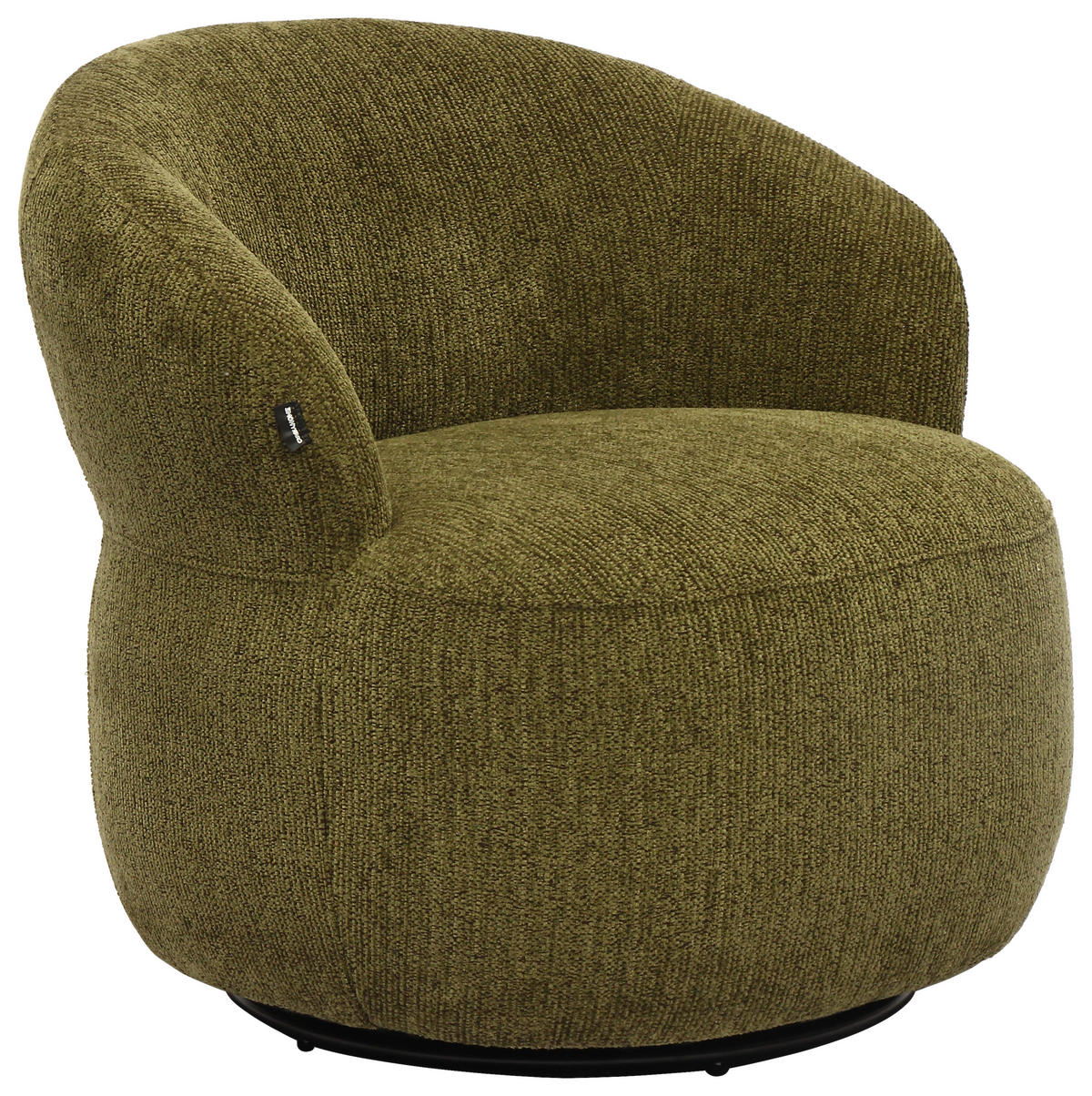 SESSEL in Webstoff Olivgrün  - Schwarz/Olivgrün, Design, Kunststoff/Textil (78/73/75cm) - Carryhome