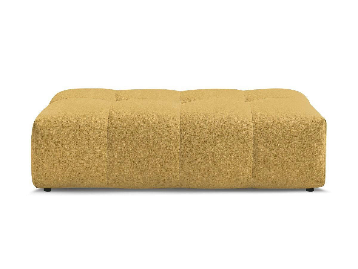 HOCKER EVEREST Flachgewebe Gelb  - Gelb/Schwarz, MODERN, Kunststoff/Textil (166/100/40cm)