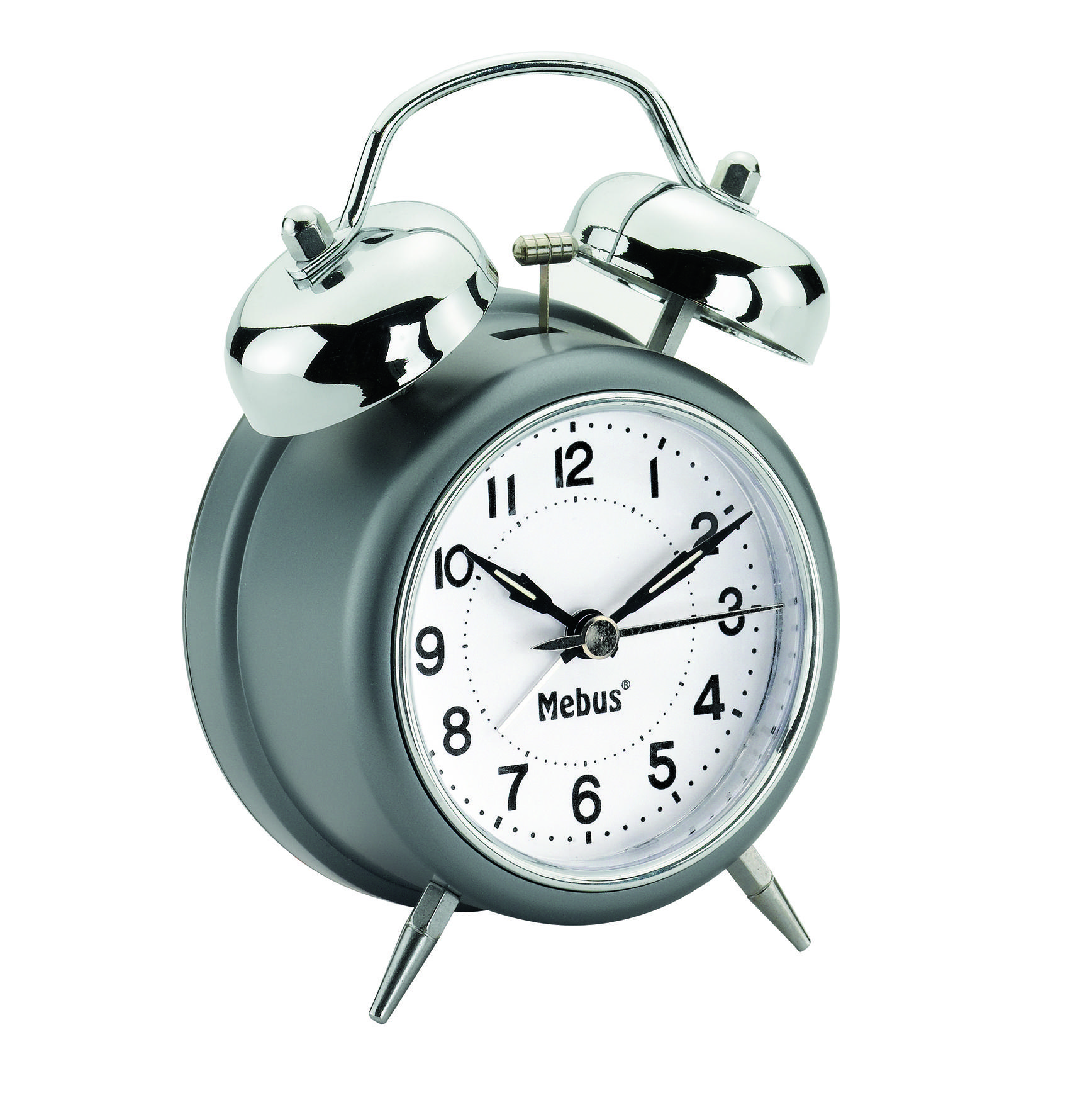WECKER 15/10,5/6,5 cm   - Grau, KONVENTIONELL, Kunststoff (15/10,5/6,5cm)