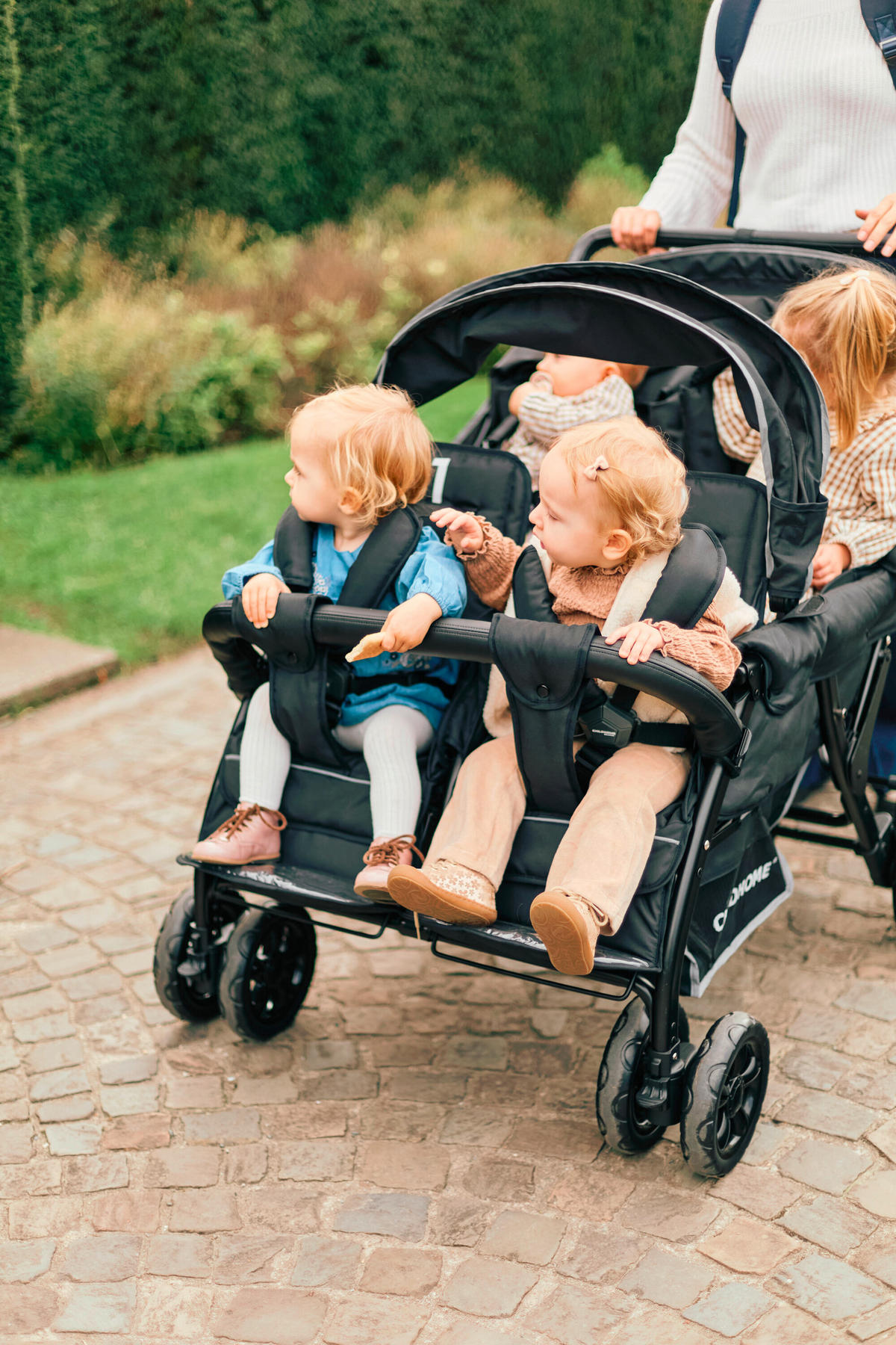 GESCHWISTERWAGEN  - Schwarz, Basics, Kunststoff/Metall (130/85/108cm) - Childhome