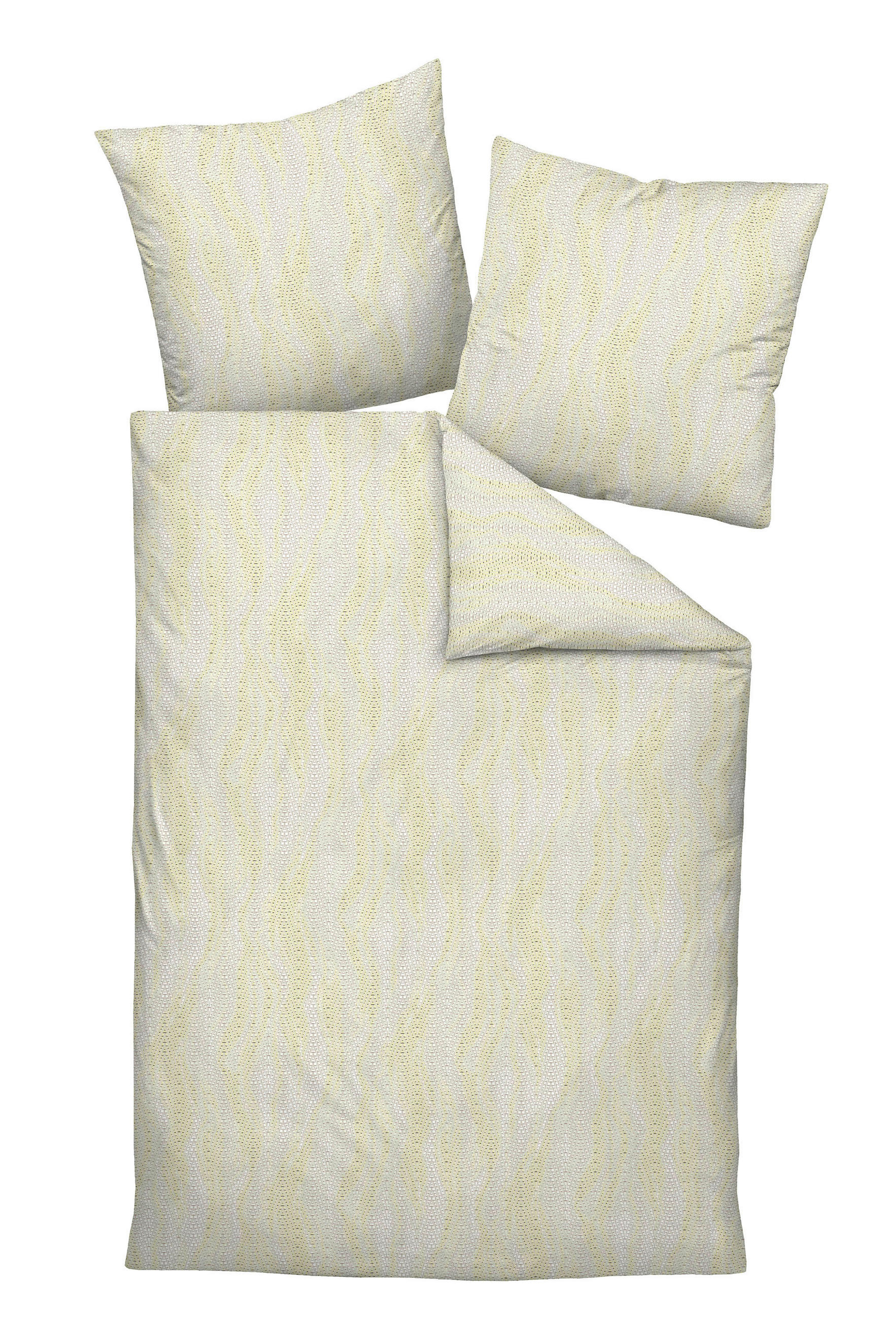 BETTWÄSCHE Makosatin 135/200 cm  - Limette, Design, Textil (135/200cm) - Janine