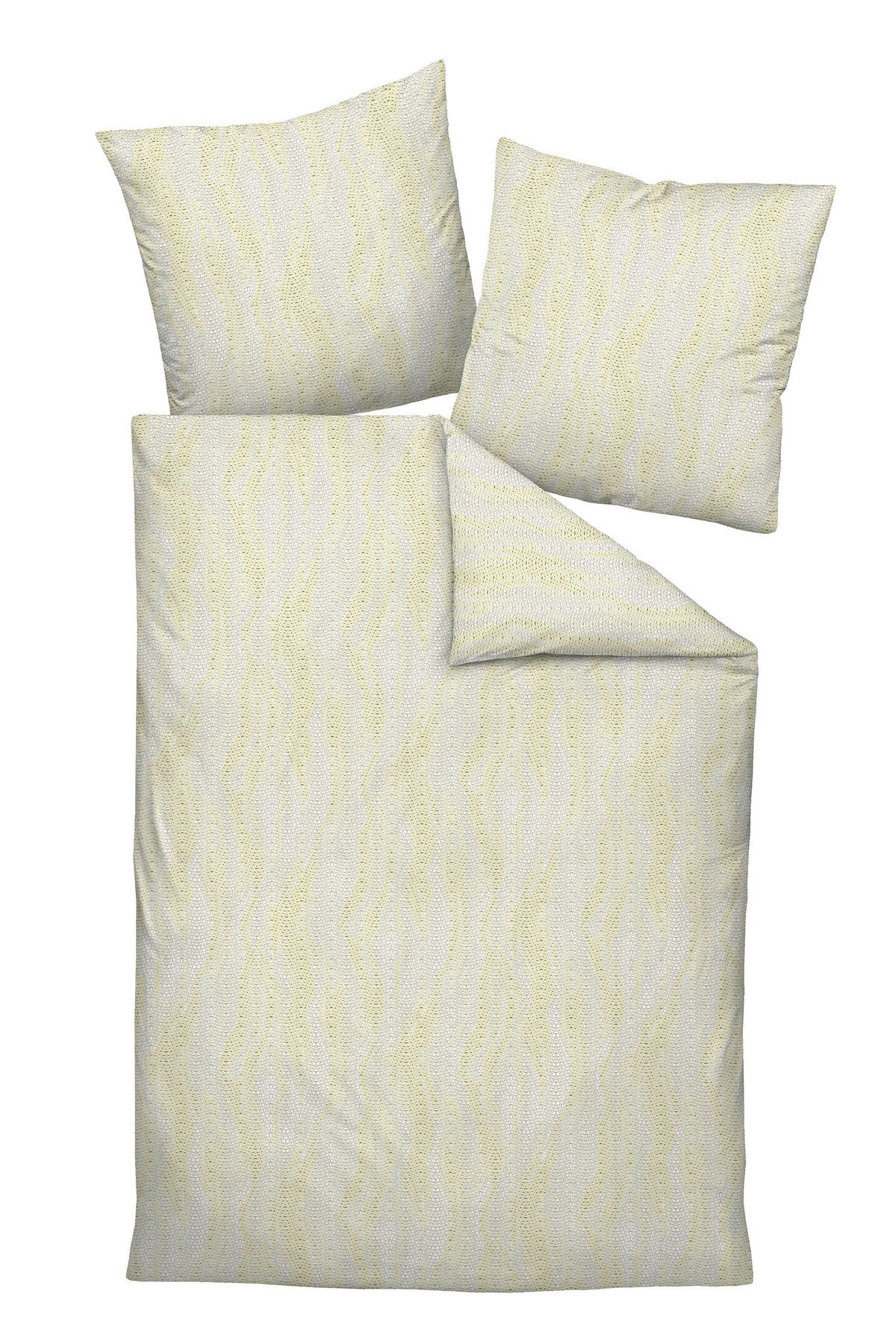 BETTWÄSCHE Makosatin 135/200 cm  - Limette, Design, Textil (135/200cm) - Janine
