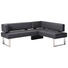 ECKBANK Lederlook Platinfarben - Platinfarben/Edelstahlfarben, Design, Textil/Metall (182/223cm) - Novel ECKBANK Lederlook Platinfarben - Platinfarben/Edelstahlfarben, Design, Textil/Metall (182/223cm) - Novel