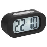 WECKER  Schwarz  - Schwarz, Basics, Kunststoff (14/7/5cm) - Karlsson
