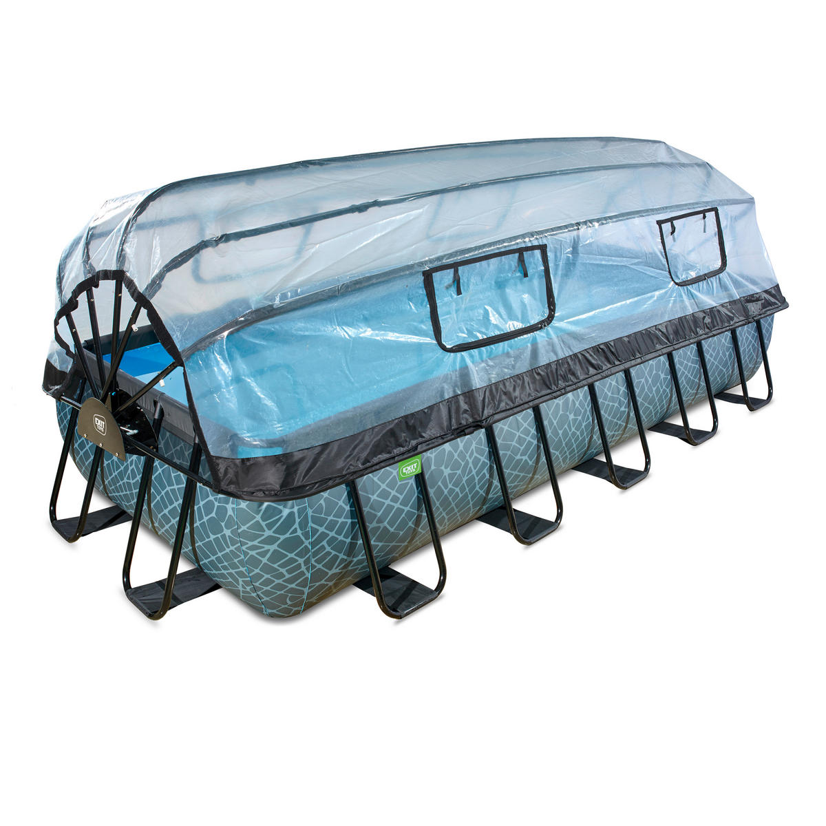 POOL SET 540/250/100 cm  - grå, Klassisk, plast (540/250/100cm) - EXIT Toys