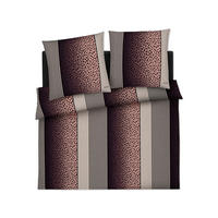 BETTWÄSCHE 3-teilig JOOP! LEO Jersey 200/200 cm  - Taupe, Basics, Textil (200/200cm) - Joop!
