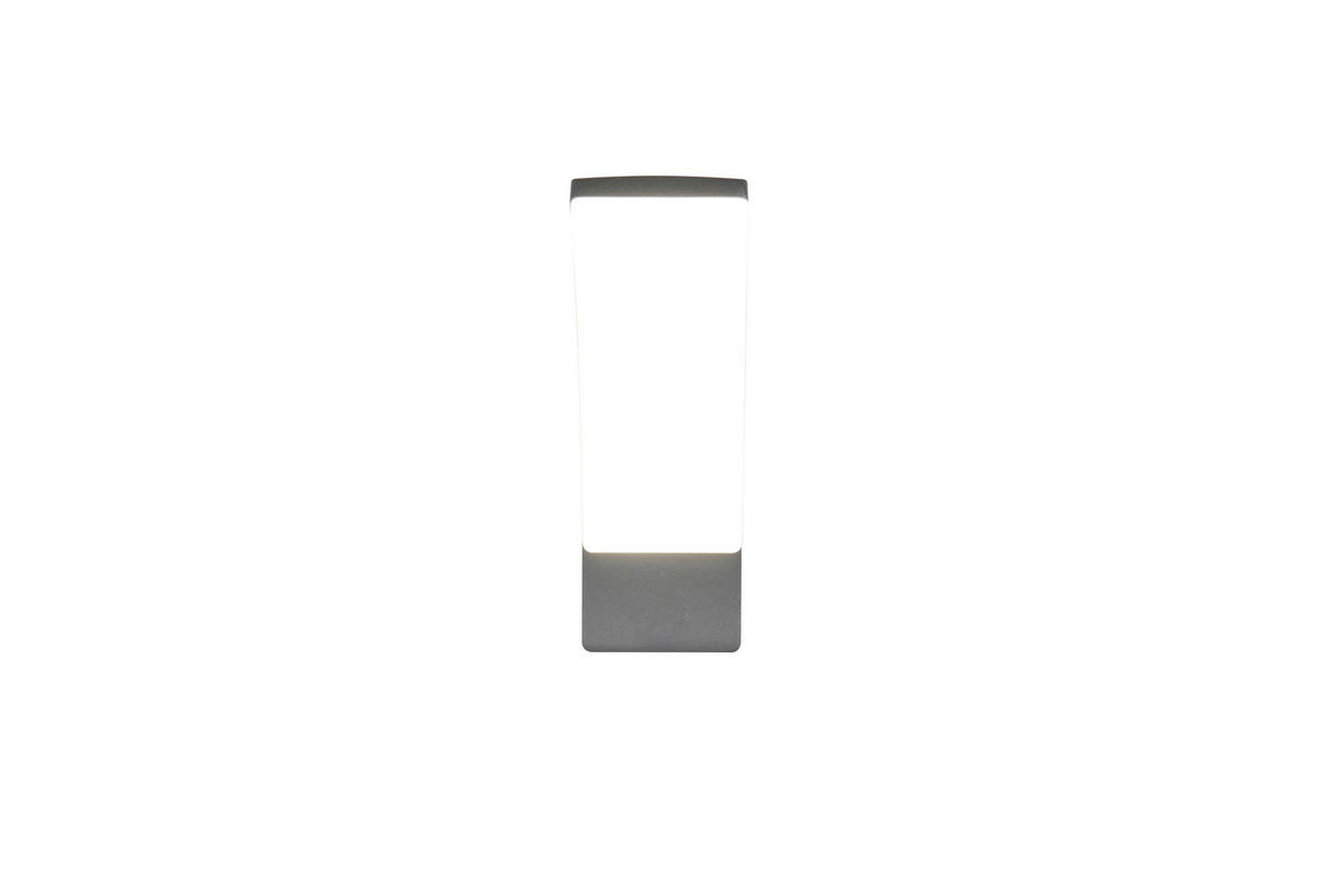 AUSSENWANDLEUCHTE - Weiss/Anthrazit, Design, Kunststoff/Metall (8/22,5/18,5cm)