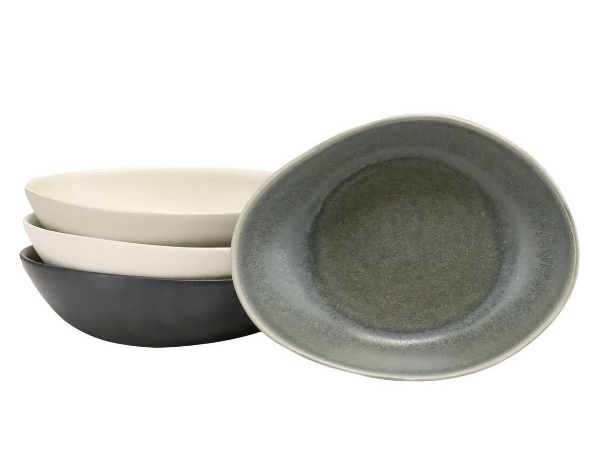 SET MED FRUKOSTSKÅLAR  - multicolor, Basics, keramik (20,5/16,5/5,2cm) - Creatable