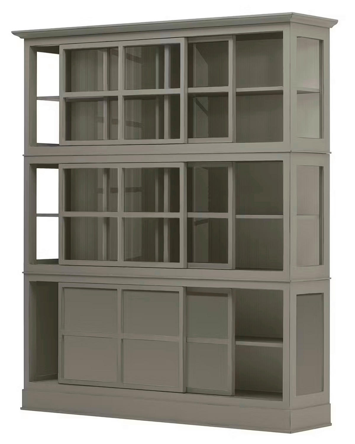HIGHBOARD UrbanClass  in 190,5/219,5/49 cm  - Grau, LIFESTYLE, Glas/Holz (190,5/219,5/49cm) - Livetastic