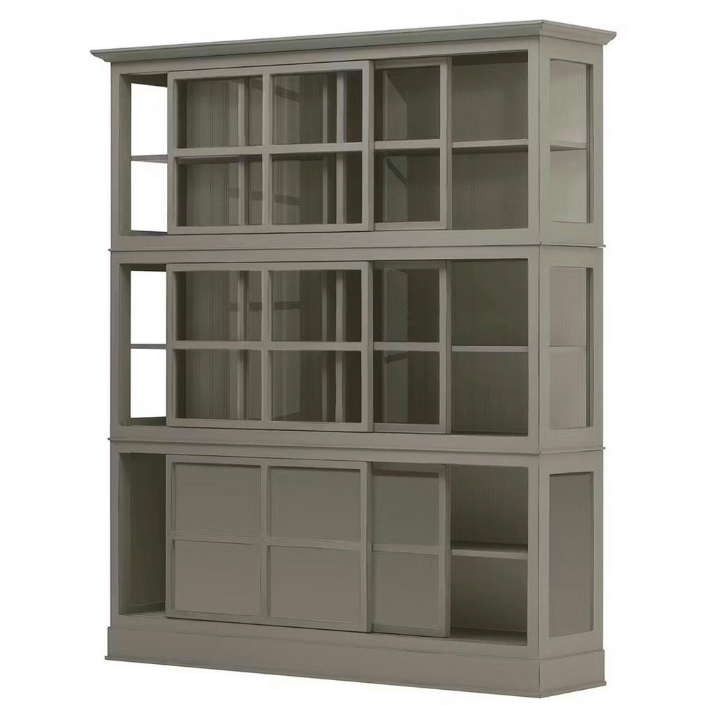 Thumbnail - Livetastic Highboard UrbanClass, Grau, Holz, Pinie, massiv, 3 Fächer, 190.5x219.5x49 cm, Wohnzimmer, Kommoden & Sideboar...