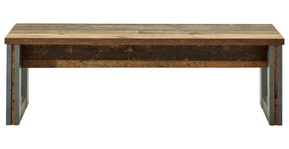 SITZBANK 140/44/35 cm Grau, Pinienfarben - Grau/Pinienfarben, KONVENTIONELL (140/44/35cm) - Hom`in