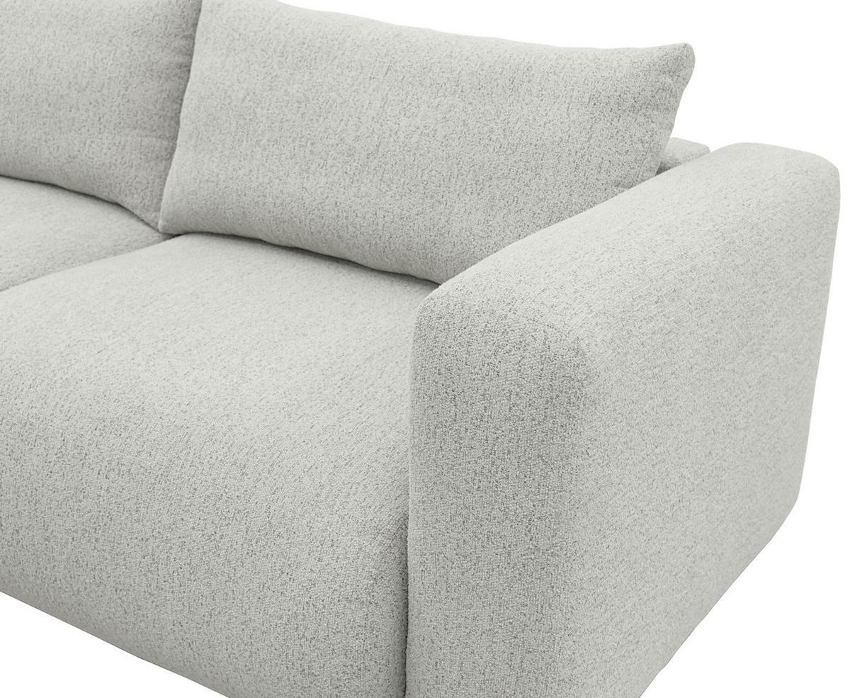 SCHLAFSOFA Flachgewebe Naturfarben  inkl.  - Schwarz/Naturfarben, MODERN, Kunststoff/Textil (248/94/109cm) - Carryhome