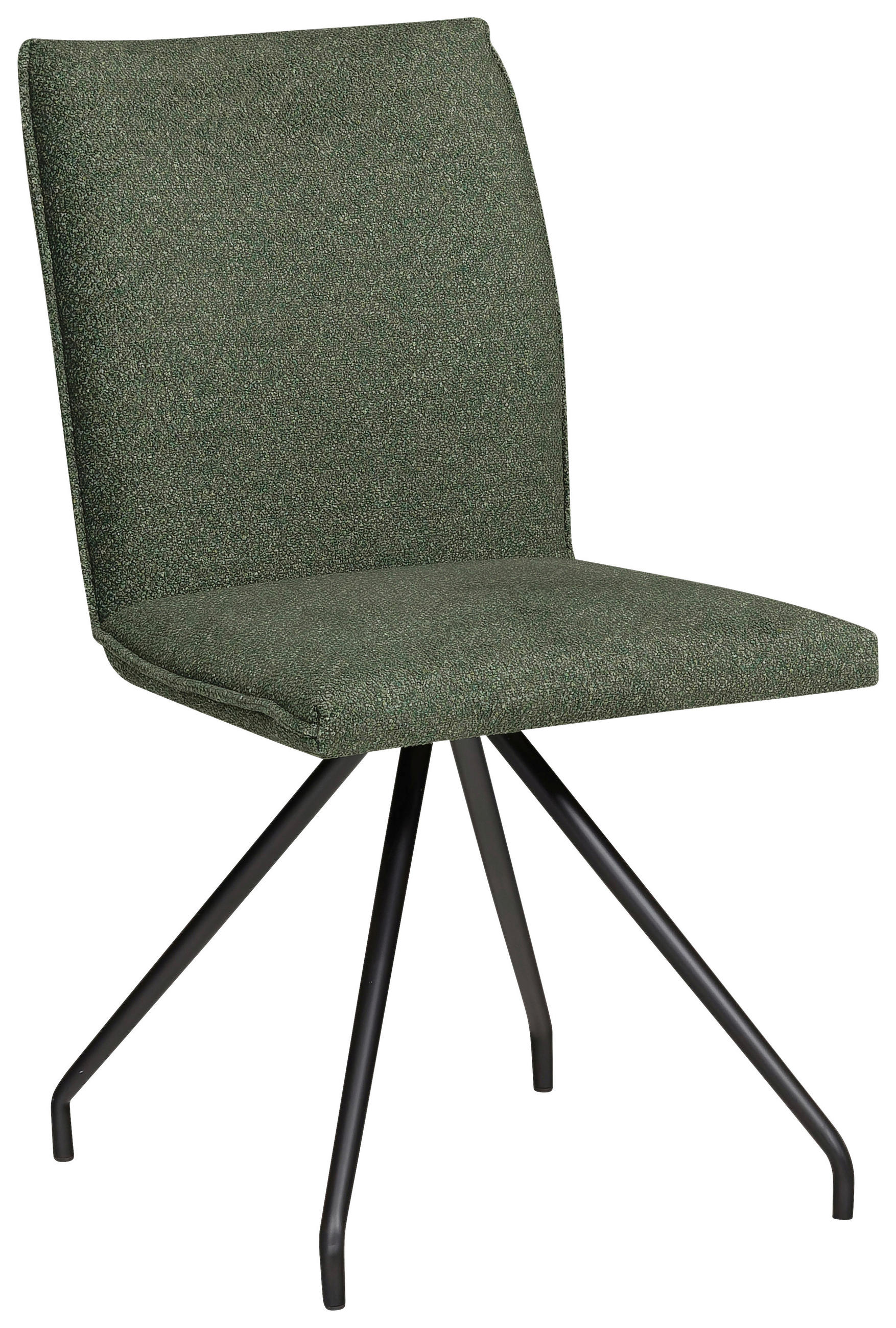 STUHL  Stoffauswahl, Typenauswahl Mikrofaser  - Schwarz/Grün, Design, Textil/Metall (49/91/60cm) - Moderano