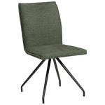 STUHL  Stoffauswahl, Typenauswahl Mikrofaser  - Schwarz/Grün, Design, Textil/Metall (49/91/60cm) - Moderano