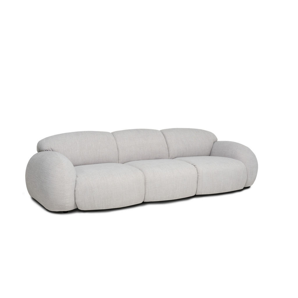 Thumbnail - Designwerk 3-Sitzer-Sofa Globe, Silber, Textil, 292x80x116 cm, Made in EU, Wohnzimmer, Sofas & Couches, Sofas, 3-Sitzer ...