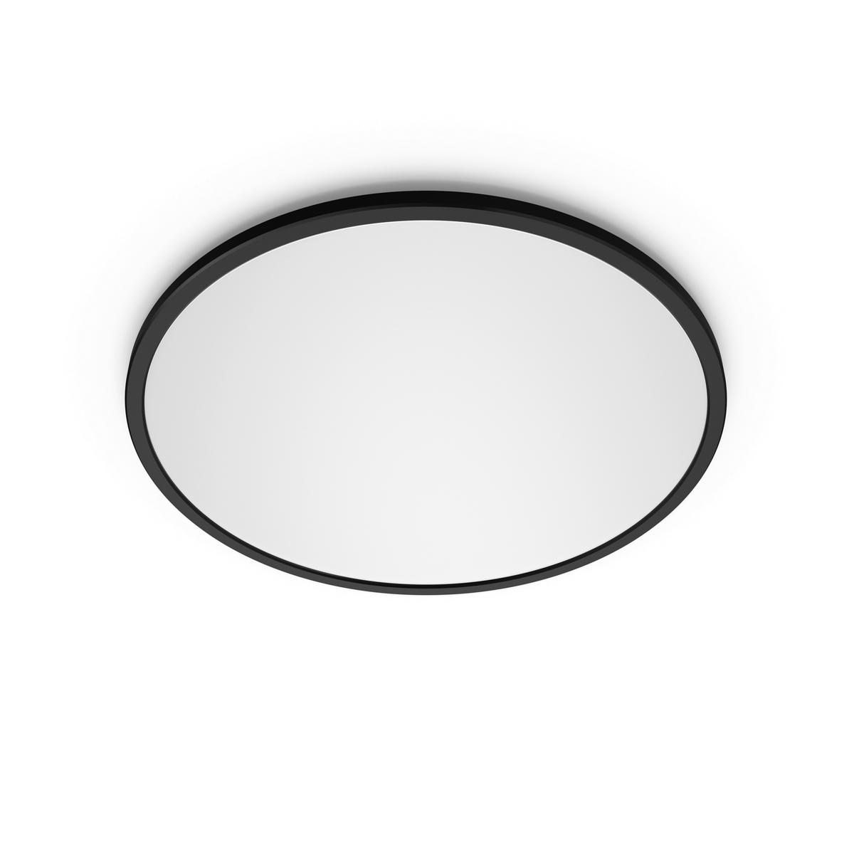 DECKENLEUCHTE Superslim 25/2,3/25 cm   - Schwarz, KONVENTIONELL, Kunststoff (25/2,3/25cm) - Philips