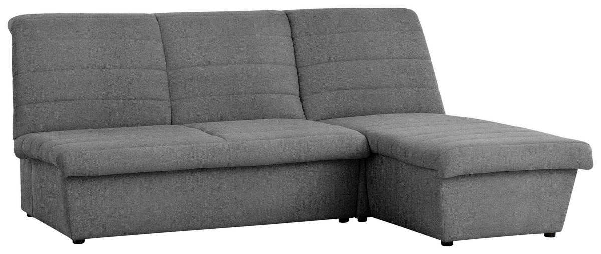 ECKSOFA in Webstoff Graubraun  214/168 cm  - Graubraun/Schwarz, Design, Kunststoff/Textil (214/168cm) - LOOKS by W.Joop