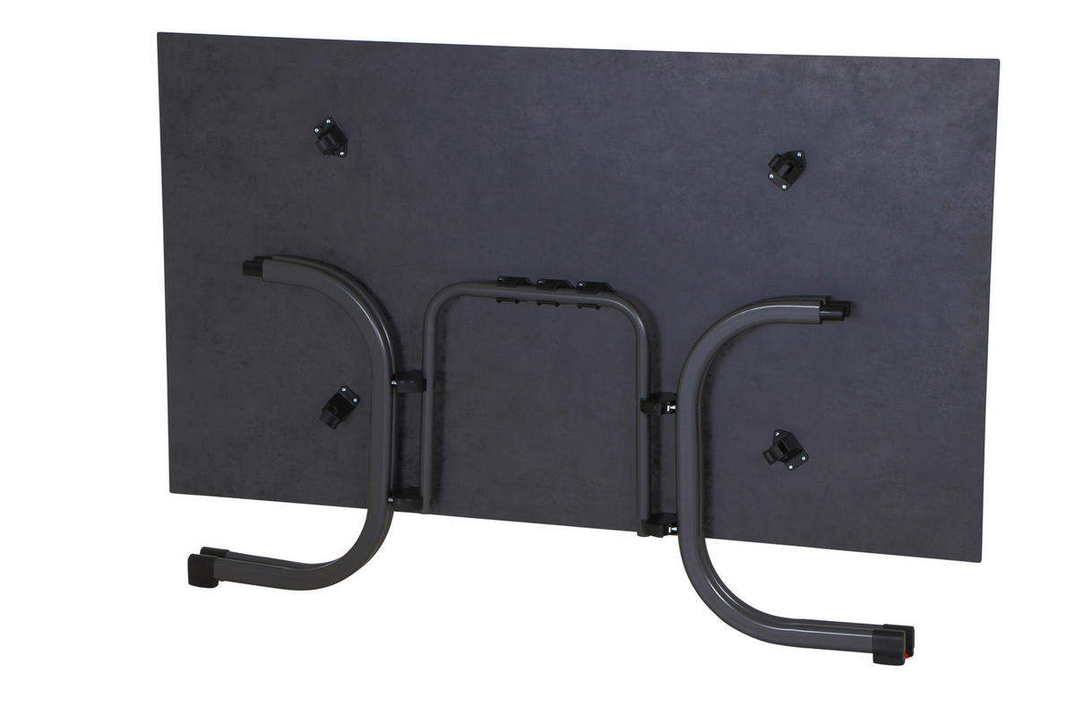 GARTENGARNITUR 5-teilig Stahl  - Grau, Basics, Kunststoff/Metall (90/81/160cm) - Siena Garden