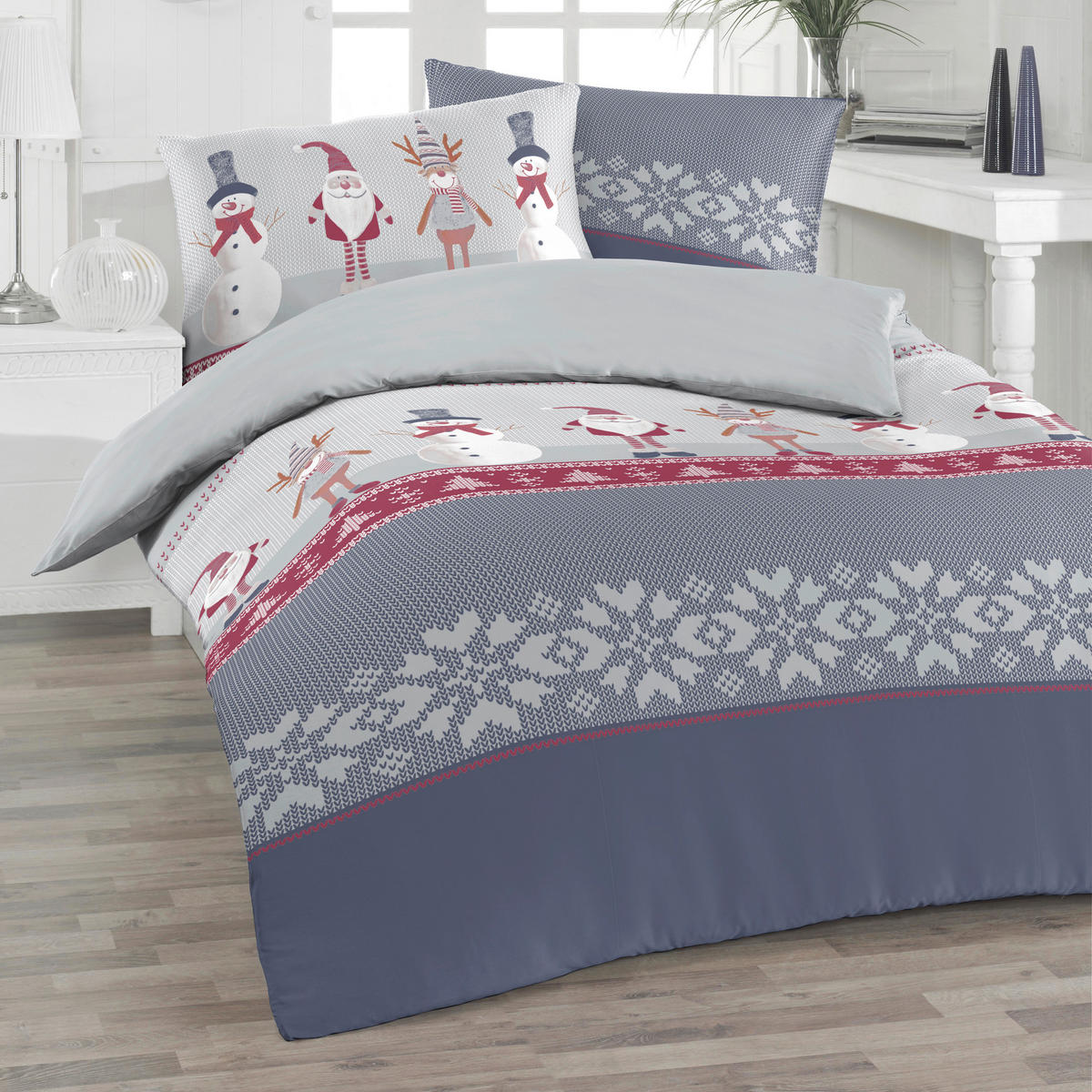 BETTWÄSCHE Flanell 140/200 cm  - Grau, Design, Textil (140/200cm) - Florella