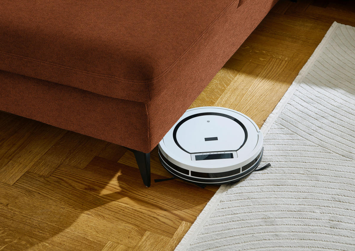 WOHNLANDSCHAFT Chenille Rostfarben  - Rostfarben/Schwarz, Design, Textil/Metall (255/364/198cm) - Beldomo Style