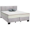 BOXSPRINGBETT 160/200 cm  in Grau  - Schwarz/Grau, Design, Kunststoff/Textil (160/200cm) - Hom`in