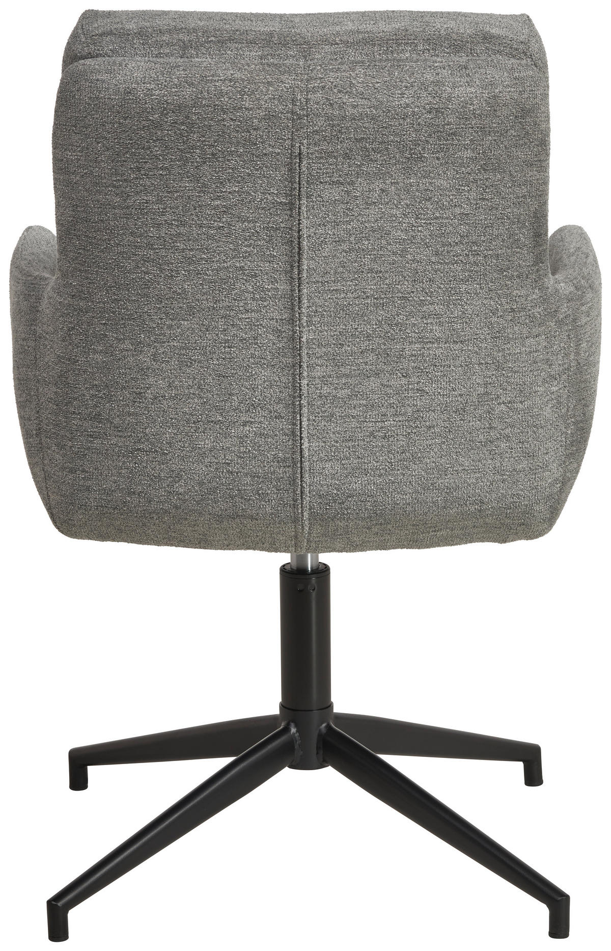 ARMLEHNSTUHL  in Eisen Leinenoptik  - Schwarz/Grau, Design, Holz/Textil (57/88/67cm) - MID.YOU