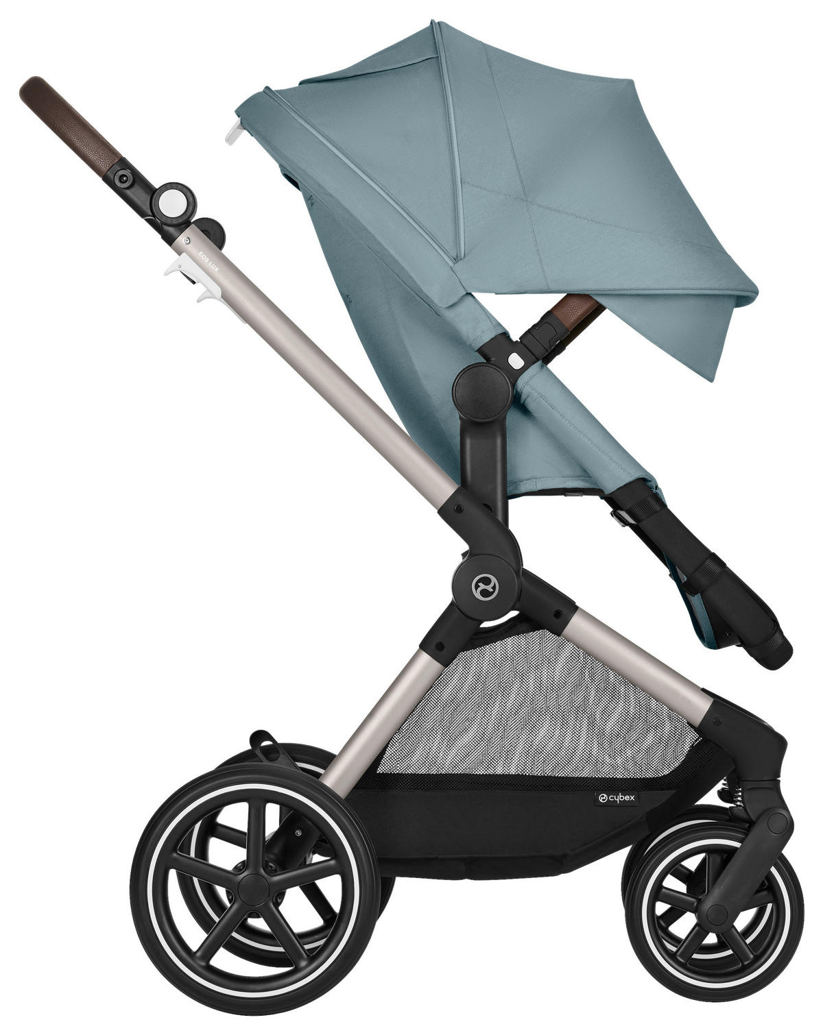 KINDERWAGENSET Eos Lux  - Alufarben/Hellblau, Basics, Textil/Metall (85/61/116cm) - Cybex