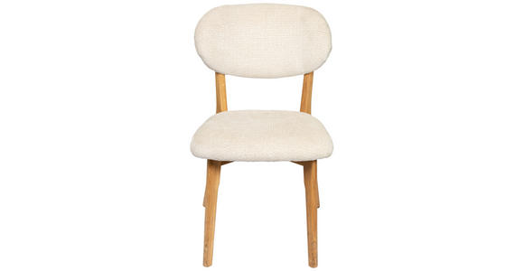 STUHL  Stoffauswahl Webstoff  - Eichefarben/Beige, MODERN, Holz/Textil (51/86/60cm) - Carryhome