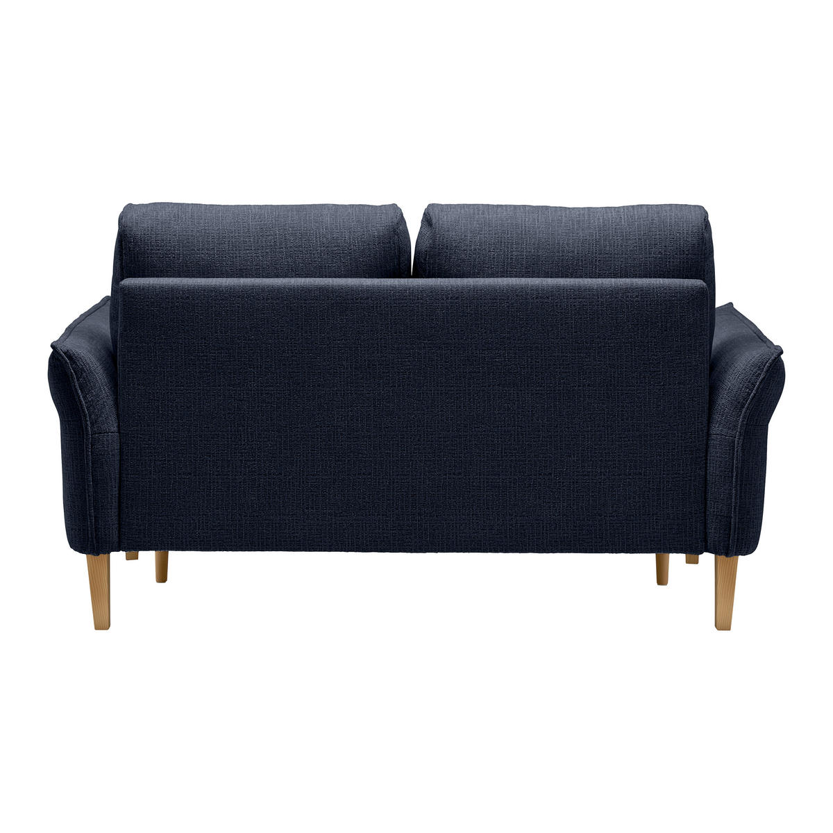 2-SITZER-SOFA in Webstoff Dunkelblau  - Eichefarben/Creme, Modern, Holz/Textil (150/85/92cm) - MID.YOU