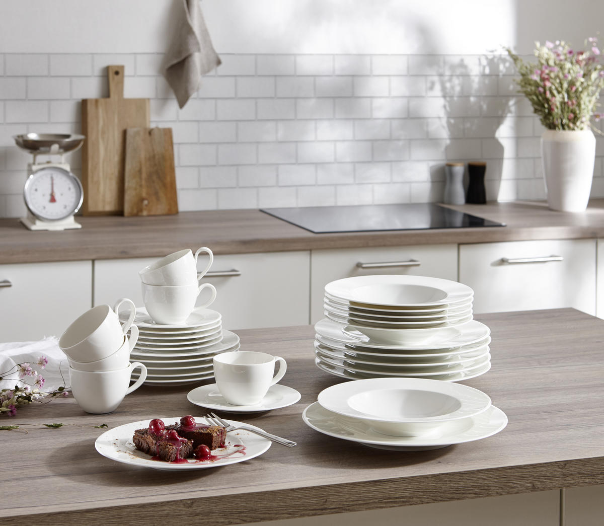KÁVOVÝ SERVIS, 18-dielne, porcelán - biela, Design, keramika - Seltmann Weiden