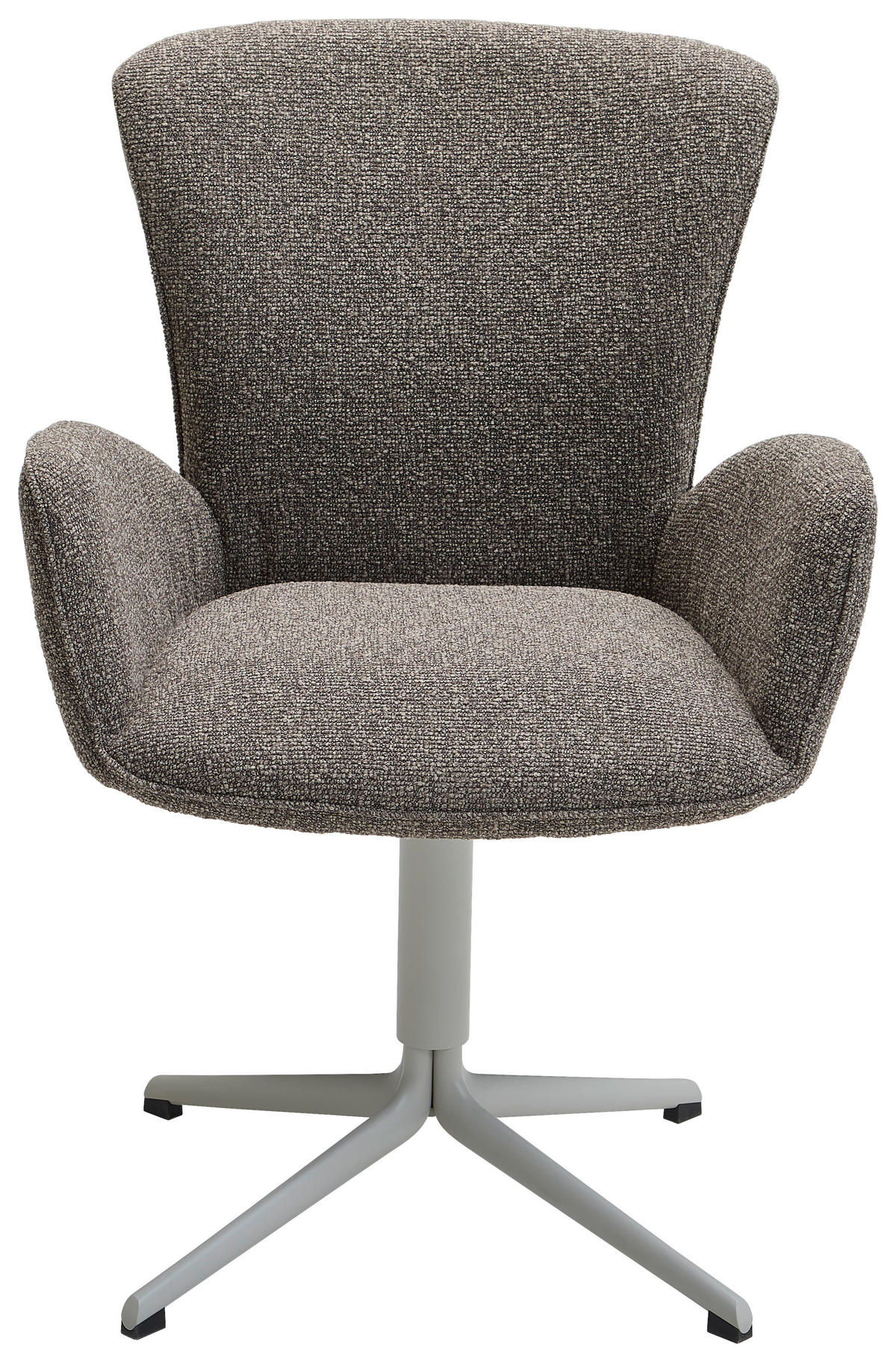 ARMLEHNSTUHL  in Eisen Jacquard, Flachgewebe  - Dunkelgrau/Grau, Design, Textil/Metall (63/92/63cm) - Valdera