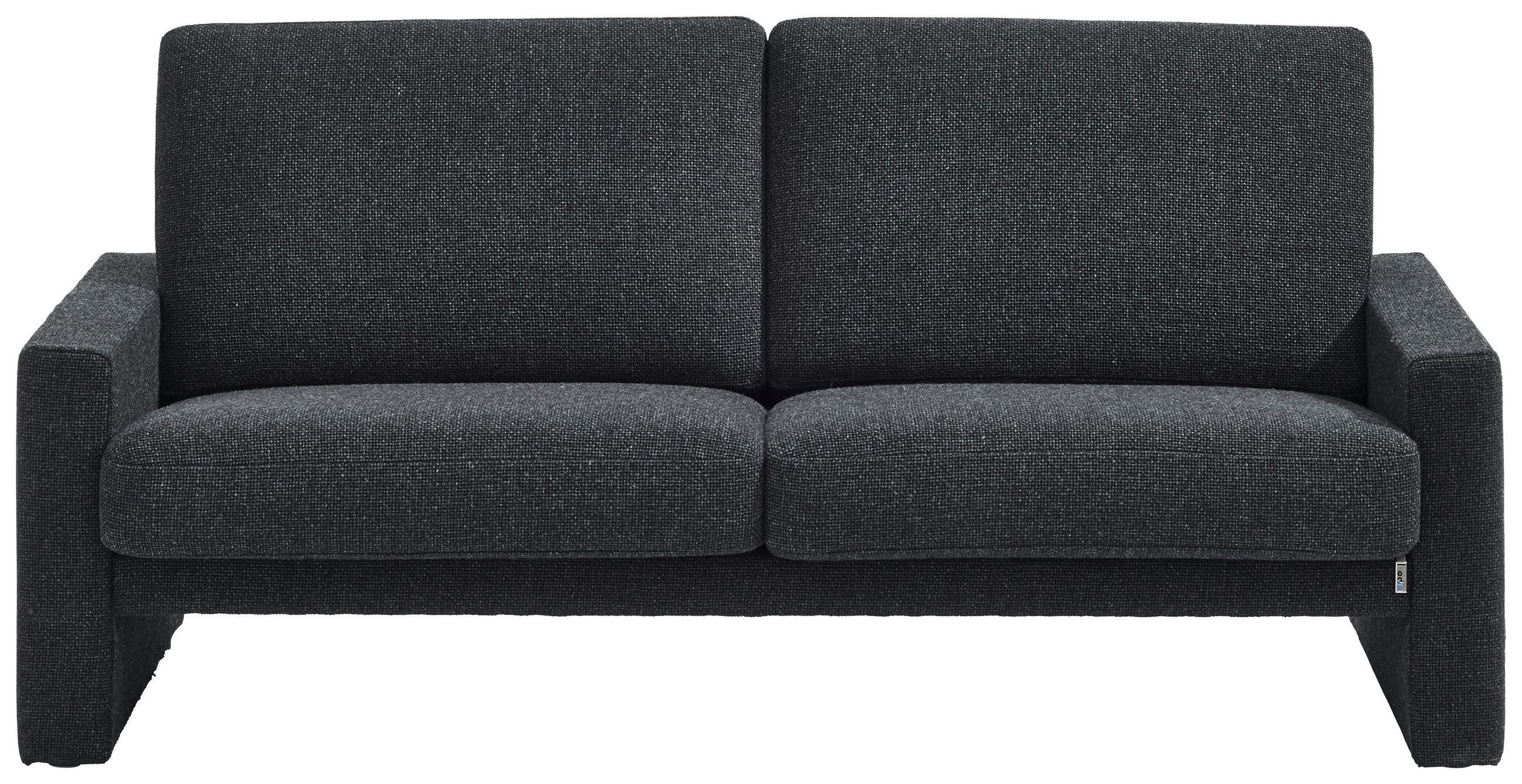 2-SITZER-SOFA Anthrazit  - Anthrazit/Schwarz, Design, Kunststoff/Textil (176/84/96cm) - Erpo