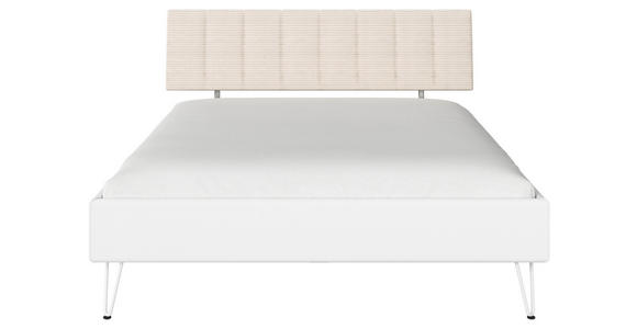 BETT 160/200 cm  in Weiß  - Weiß, Design, Holzwerkstoff/Textil (160/200cm) - Carryhome