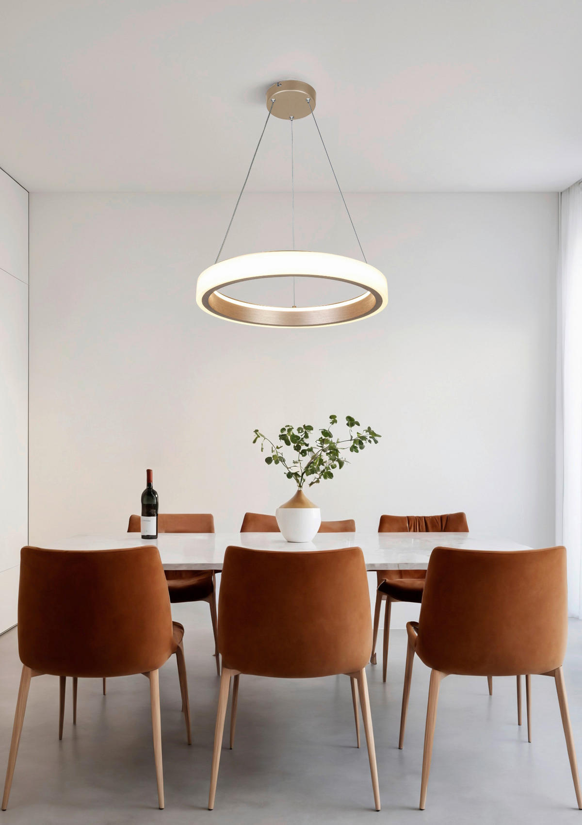 HÄNGELEUCHTE 50/120 cm   - Weiß/Cappuccino, Trend, Kunststoff/Metall (50/120cm) - Collet's Monde