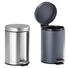 KOSMETIKEIMER 3 L - Edelstahlfarben/Schwarz, Basics, Kunststoff/Metall (17/25.5cm) - Kela KOSMETIKEIMER 3 L - Edelstahlfarben/Schwarz, Basics, Kunststoff/Metall (17/25.5cm) - Kela