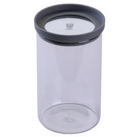 VORRATSDOSE Chefkoch 1 L  - Transparent/Hellgrau, Basics, Glas (1000ml) - Chefkoch+Fackelmann