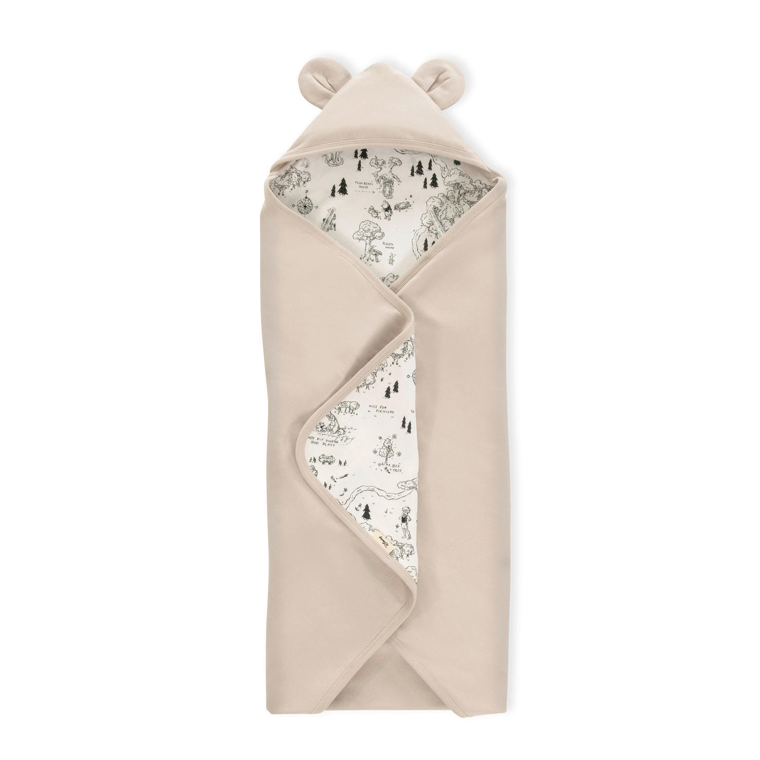 SCHMUSEDECKE WINNIE THE POOH  80/80 cm  - Beige, Trend, Textil (80/80cm) - Hauck