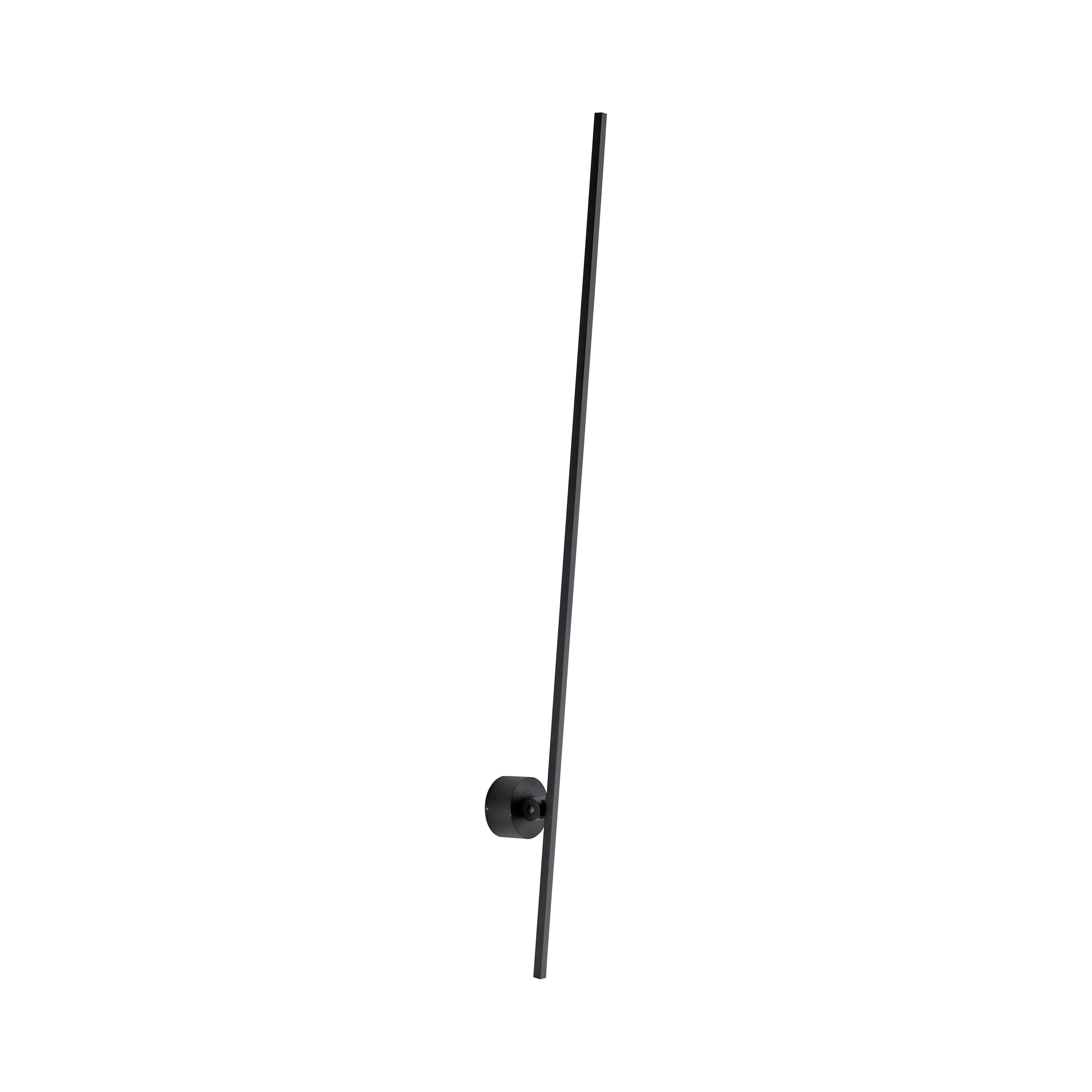 ZIDNA LED LAMPA - crna, Lajfstajl, metal/plastika (27/8,5/117cm)
