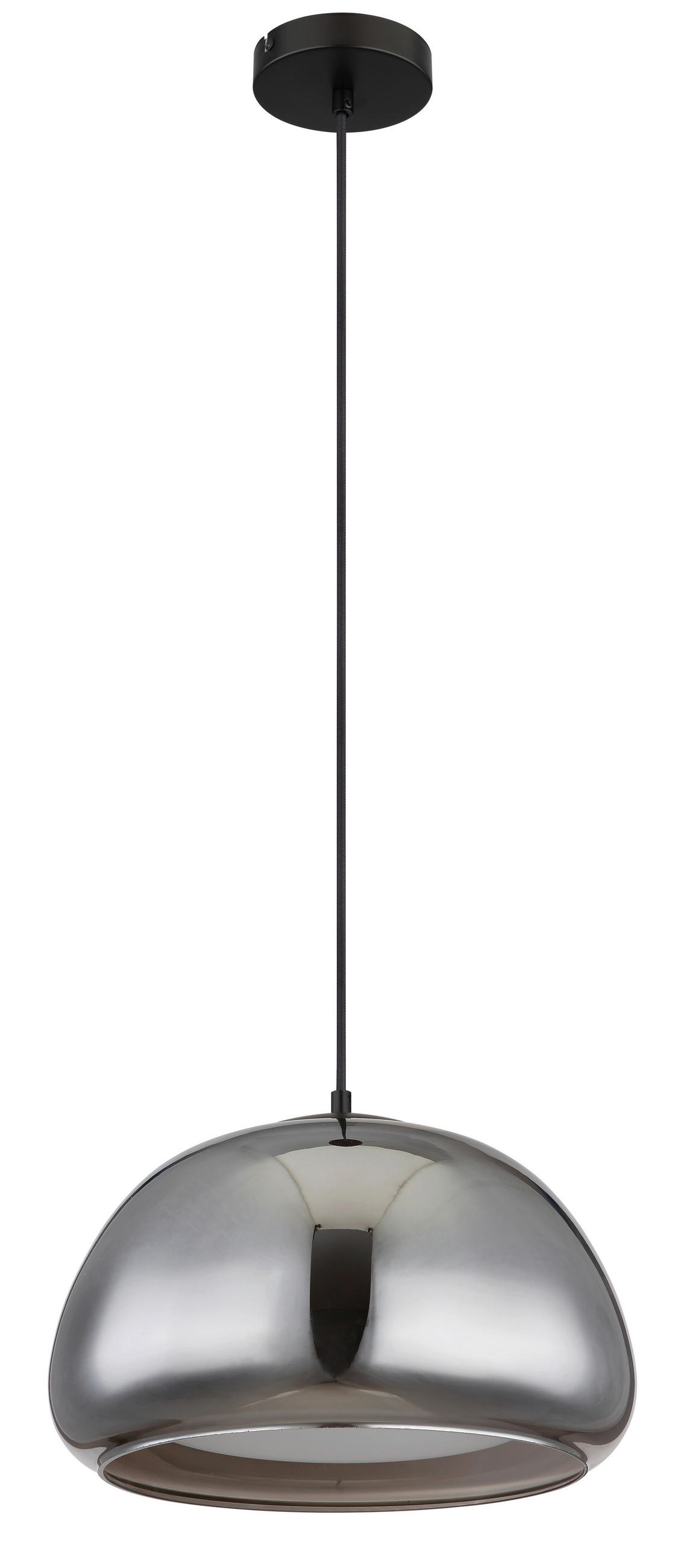 HÄNGELEUCHTE 40/120 cm  - Hellgrau/Schwarz, Trend, Metall (40/120cm)
