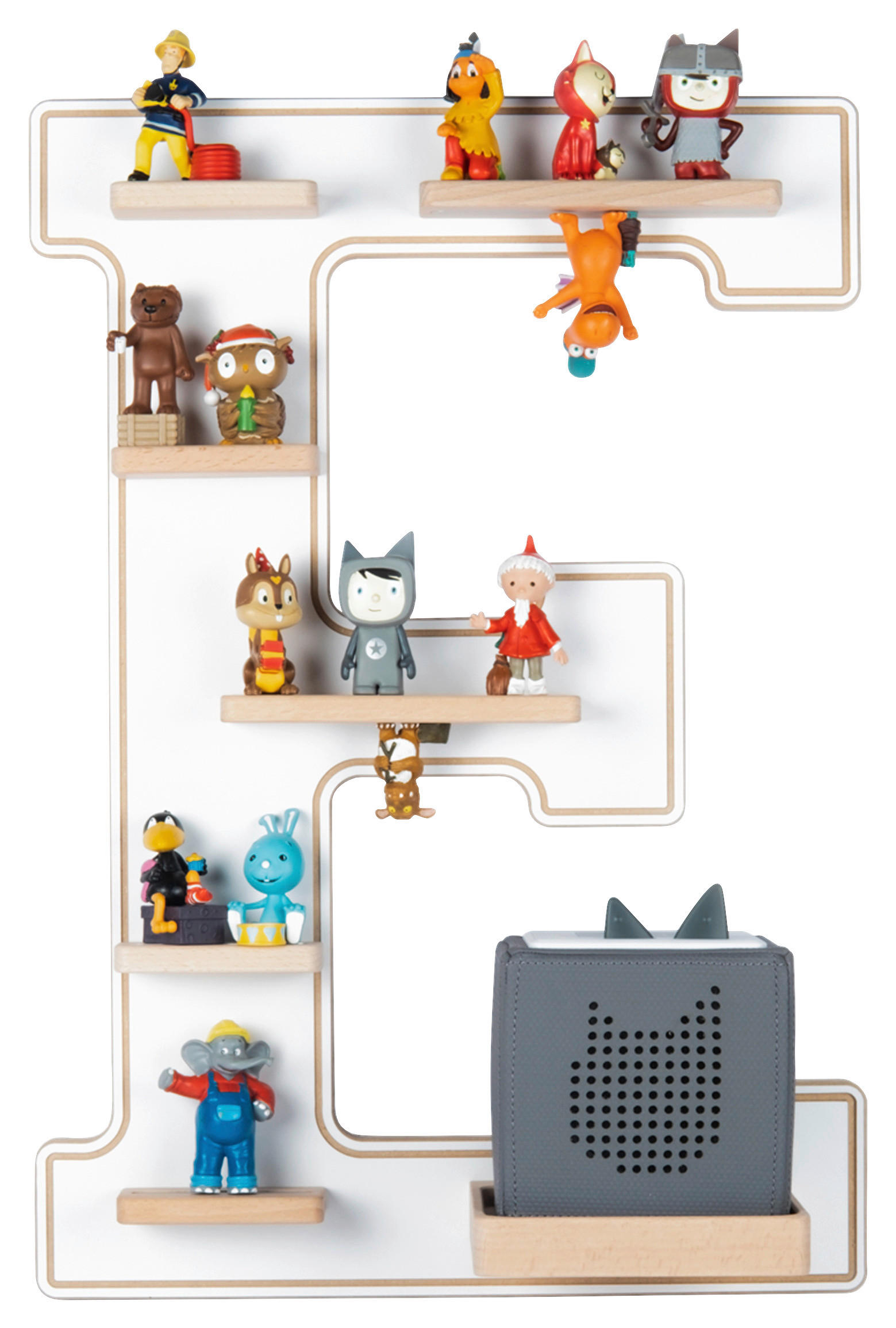 KINDERREGAL Weiß  - Weiß, MODERN, Holzwerkstoff (38/54/19cm) - MID.YOU