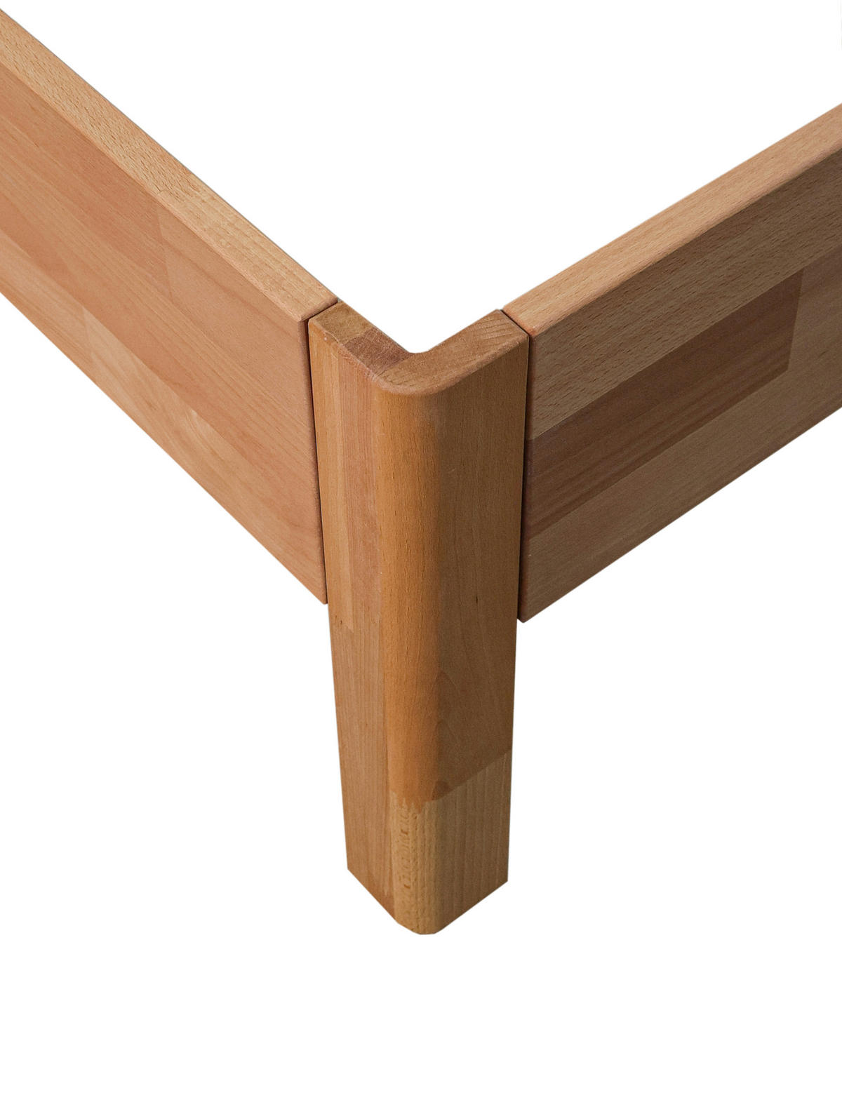 BETT 180/200 cm  Kernbuche   - Kernbuche, Natur, Holz (180/200cm) - P & B