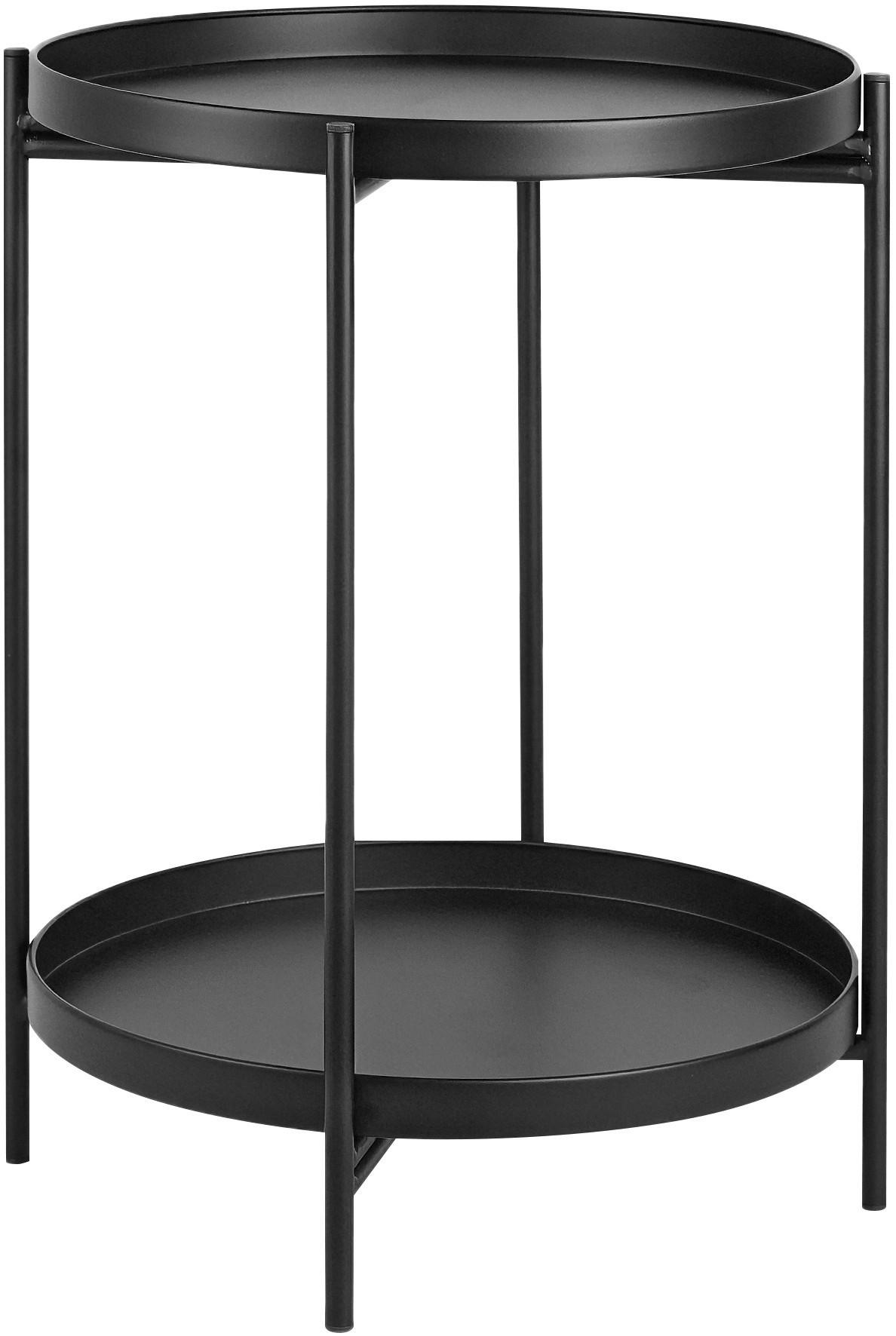 SIDOBORD i metall  - svart, Basics, metall (39,5/50cm) - Ambia Home