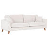 BIGSOFA Cord Naturfarben  - Buchefarben/Naturfarben, Design, Holz/Textil (240/63/90cm) - Carryhome