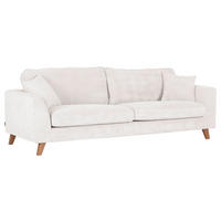 BIGSOFA in Cord Naturfarben  - Buchefarben/Naturfarben, Design, Holz/Textil (240/63/90cm) - MID.YOU
