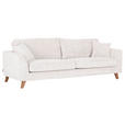 BIGSOFA Cord Naturfarben  - Buchefarben/Naturfarben, Design, Holz/Textil (240/63/90cm) - Carryhome
