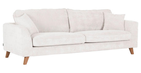 BIGSOFA Cord Naturfarben - Buchefarben/Naturfarben, Design, Holz/Textil (240/63/90cm) - Carryhome