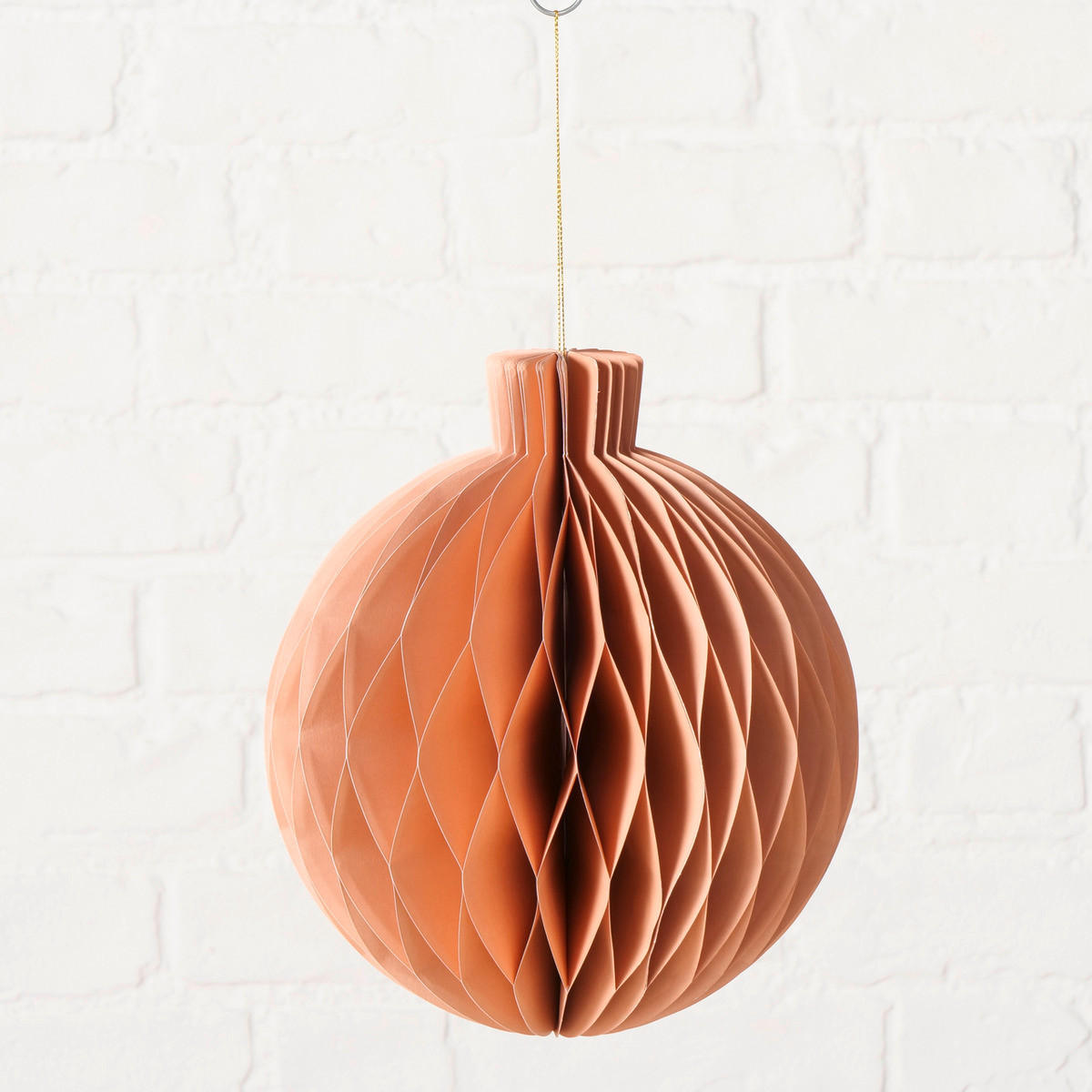 CHRISTBAUMANHÄNGER 22 cm  - Beige, Basics, Papier (22cm) - X-Mas