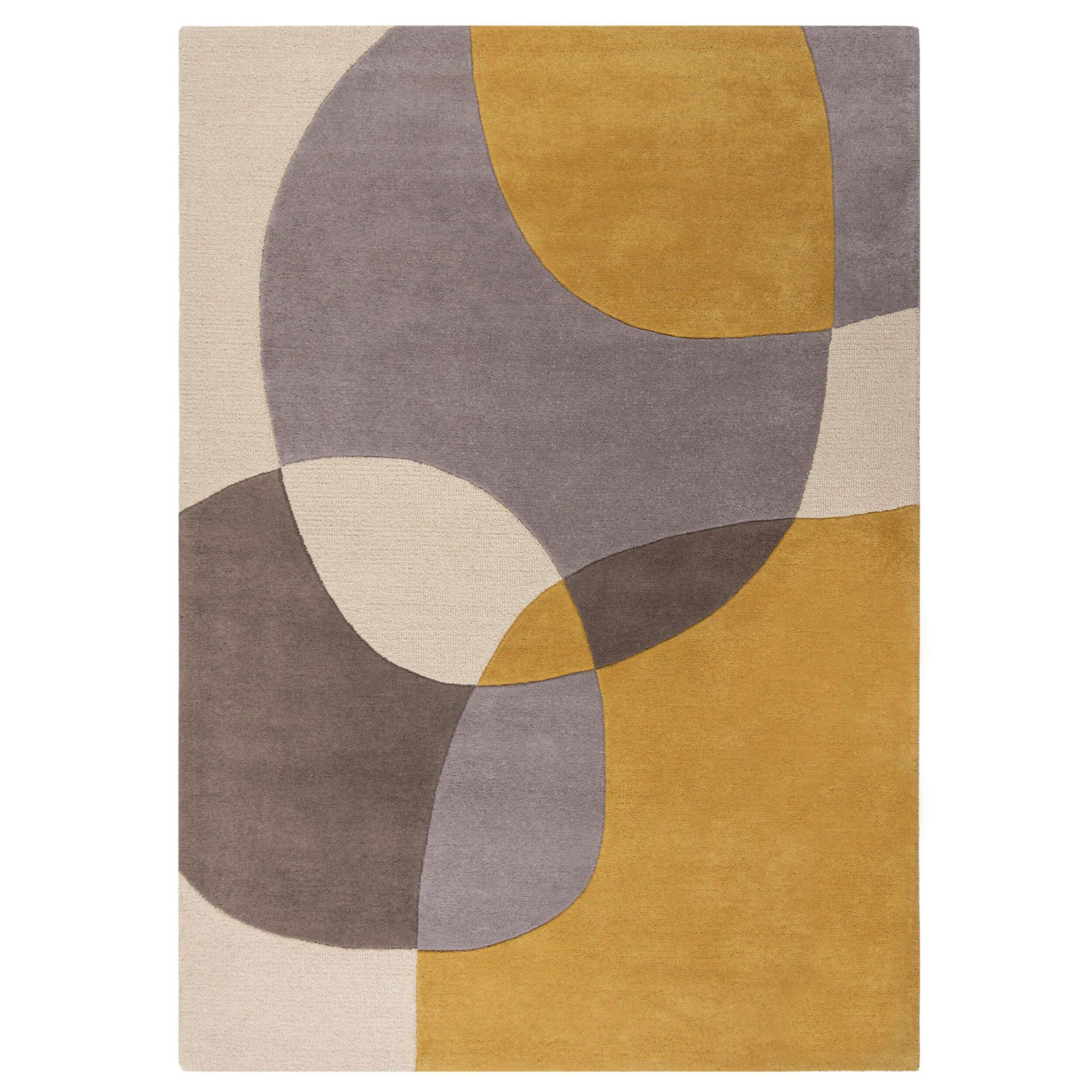Flair Rugs VLNĚNÝ KOBEREC, 170/120 cm žlutá