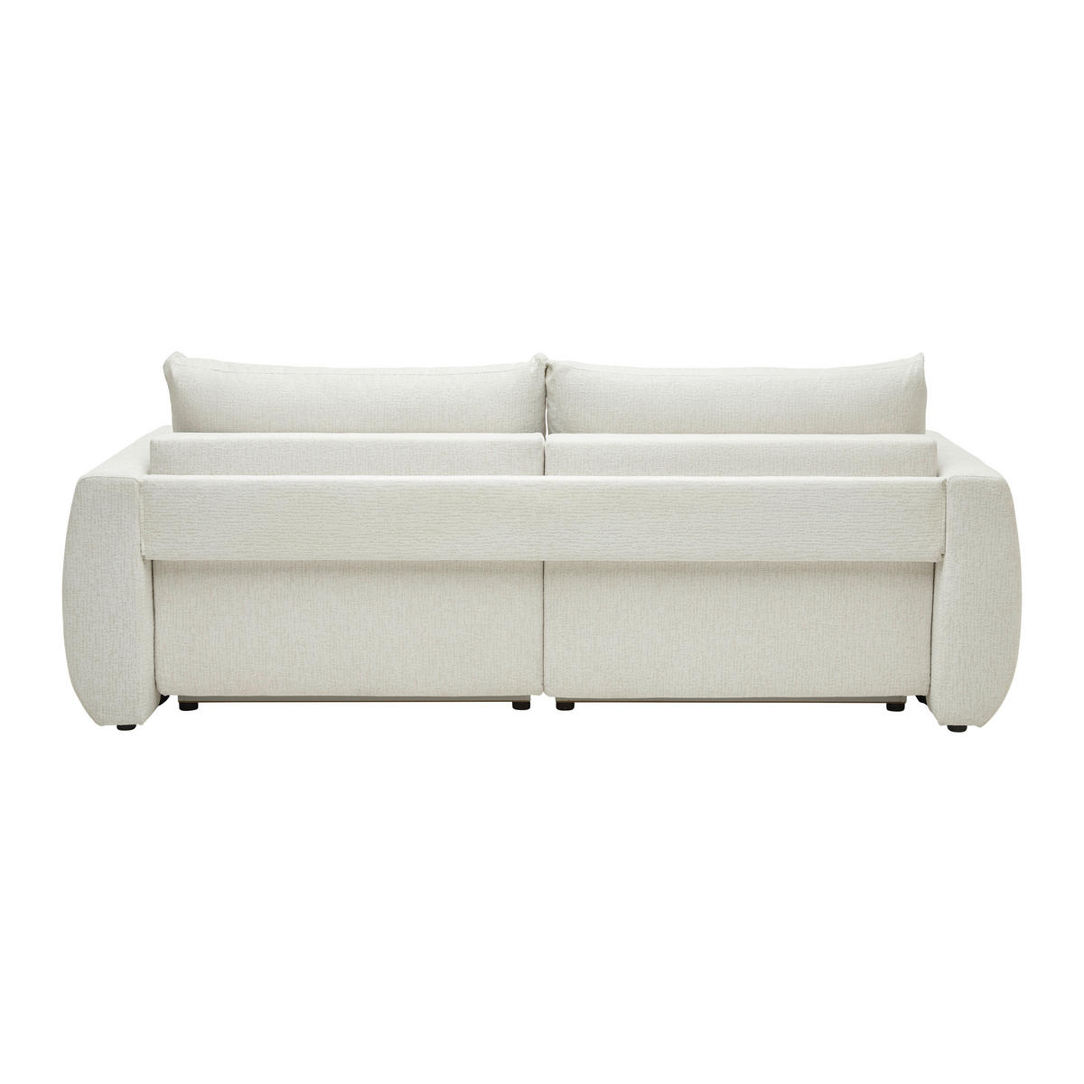 SCHLAFSOFA in Chenille, Jacquard Creme  - Beige/Creme, Kunststoff/Textil (245/74-90/104cm) - MID.YOU